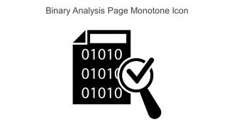 Binary Analysis Page Monotone Icon In Powerpoint Pptx Png And Editable Eps Format
