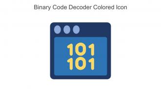 Binary Code Decoder Colored Icon In Powerpoint Pptx Png And Editable Eps Format