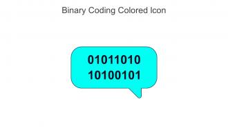 Binary Coding Colored Icon In Powerpoint Pptx Png And Editable Eps Format
