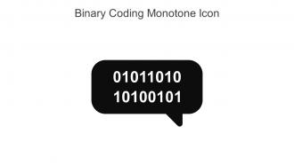 Binary Coding Monotone Icon In Powerpoint Pptx Png And Editable Eps Format