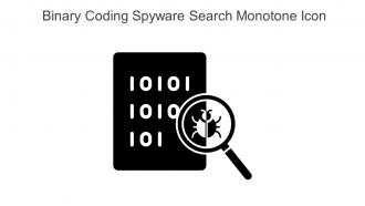 Binary Coding Spyware Search Monotone Icon In Powerpoint Pptx Png And Editable Eps Format