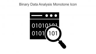 Binary Data Analysis Monotone Icon In Powerpoint Pptx Png And Editable Eps Format
