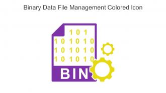 Binary Data File Management Colored Icon In Powerpoint Pptx Png And Editable Eps Format