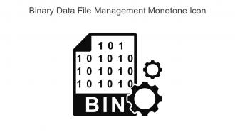 Binary Data File Management Monotone Icon In Powerpoint Pptx Png And Editable Eps Format