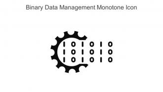 Binary Data Management Monotone Icon In Powerpoint Pptx Png And Editable Eps Format