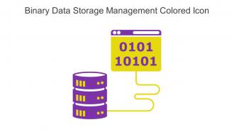Binary Data Storage Management Colored Icon In Powerpoint Pptx Png And Editable Eps Format