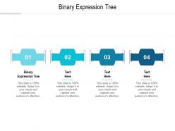 Binary expression tree ppt powerpoint presentation diagram templates cpb