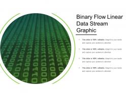 Binary flow linear data stream graphic