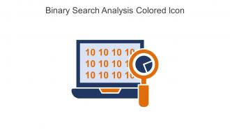 Binary Search Analysis Colored Icon In Powerpoint Pptx Png And Editable Eps Format