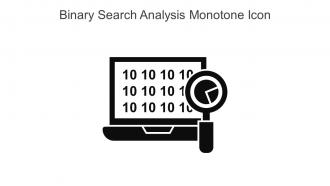 Binary Search Analysis Monotone Icon In Powerpoint Pptx Png And Editable Eps Format