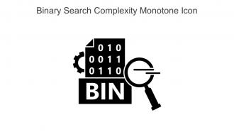 Binary Search Complexity Monotone Icon In Powerpoint Pptx Png And Editable Eps Format