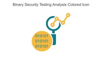 Binary Security Testing Analysis Colored Icon In Powerpoint Pptx Png And Editable Eps Format