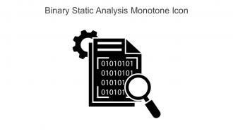 Binary Static Analysis Monotone Icon In Powerpoint Pptx Png And Editable Eps Format