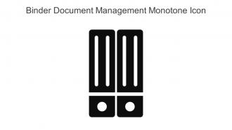 Binder Document Management Monotone Icon In Powerpoint Pptx Png And Editable Eps Format
