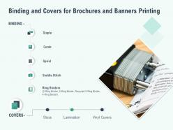 Binding And Covers For Brochures And Banners Printing Ppt Slides