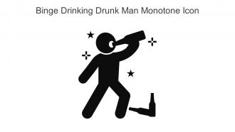 Binge Drinking Drunk Man Monotone Icon In Powerpoint Pptx Png And Editable Eps Format