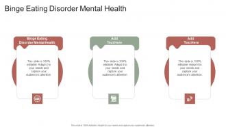 Binge Eating Disorder Mental Health In Powerpoint And Google Slides Cpb