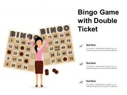 Bingo game with double ticket
