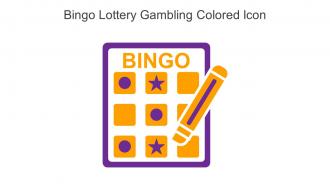 Bingo Lottery Gambling Colored Icon In Powerpoint Pptx Png And Editable Eps Format