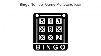 Bingo Number Game Monotone Icon In Powerpoint Pptx Png And Editable Eps Format