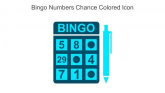 Bingo Numbers Chance Colored Icon In Powerpoint Pptx Png And Editable Eps Format