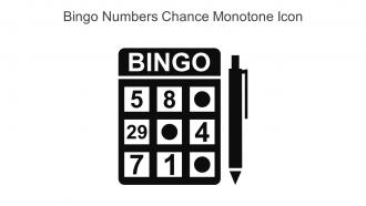 Bingo Numbers Chance Monotone Icon In Powerpoint Pptx Png And Editable Eps Format