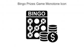 Bingo Prizes Game Monotone Icon In Powerpoint Pptx Png And Editable Eps Format