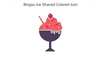 Bingsu Ice Shaved Colored Icon In Powerpoint Pptx Png And Editable Eps Format