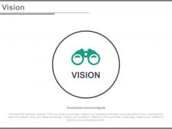 Binocular for business vision analysis powerpoint slides
