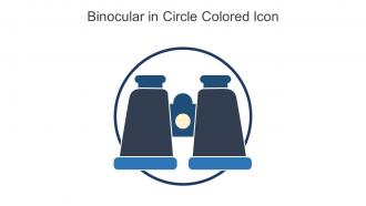 Binocular In Circle Colored Icon In Powerpoint Pptx Png And Editable Eps Format