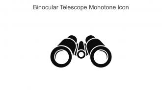 Binocular Telescope Monotone Icon In Powerpoint Pptx Png And Editable Eps Format