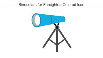 Binoculars For Farsighted Colored Icon In Powerpoint Pptx Png And Editable Eps Format