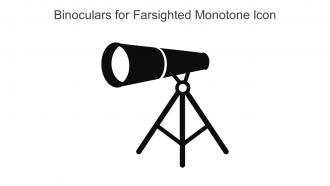 Binoculars For Farsighted Monotone Icon In Powerpoint Pptx Png And Editable Eps Format