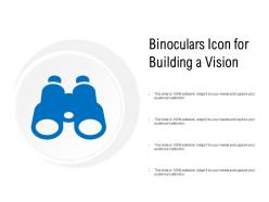 Binoculars icon for building a vision