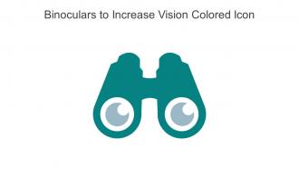 Binoculars To Increase Vision Colored Icon In Powerpoint Pptx Png And Editable Eps Format