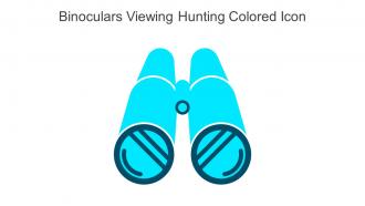 Binoculars Viewing Hunting Colored Icon In Powerpoint Pptx Png And Editable Eps Format