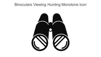 Binoculars Viewing Hunting Monotone Icon In Powerpoint Pptx Png And Editable Eps Format