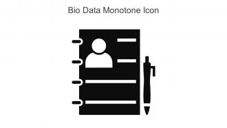 Bio Data Monotone Icon In Powerpoint Pptx Png And Editable Eps Format