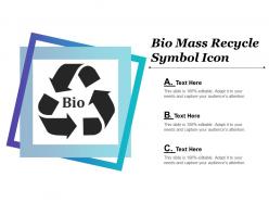 Bio mass recycle symbol icon