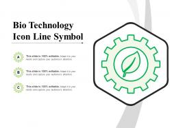 Bio technology icon line symbol