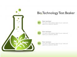 Bio technology test beaker