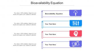 Bioavailability Equation Ppt Powerpoint Presentation Summary Aids Cpb