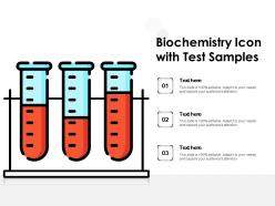 Biochemistry icon with test samples