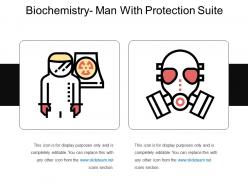 Biochemistry man with protection suite