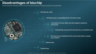 Biochips IT Disadvantages Of Biochip Ppt Powerpoint Presentation Gallery Infographics