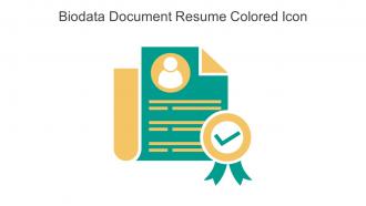 Biodata Document Resume Colored Icon In Powerpoint Pptx Png And Editable Eps Format