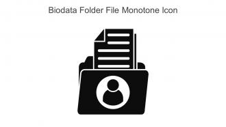 Biodata Folder File Monotone Icon In Powerpoint Pptx Png And Editable Eps Format
