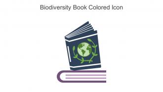 Biodiversity Book Colored Icon In Powerpoint Pptx Png And Editable Eps Format