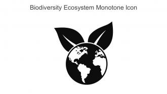 Biodiversity Ecosystem Monotone Icon In Powerpoint Pptx Png And Editable Eps Format