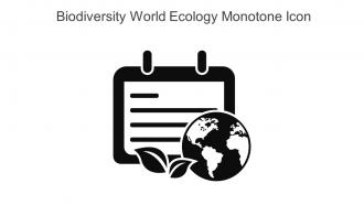 Biodiversity World Ecology Monotone Icon In Powerpoint Pptx Png And Editable Eps Format